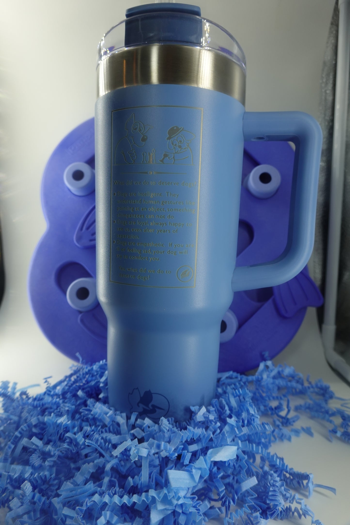 40oz Tumbler + Tumbler Strap + Interactive Dog Feeder Puzzle -Neptune's Hunt Dog Gift Set (Limited Edition)
