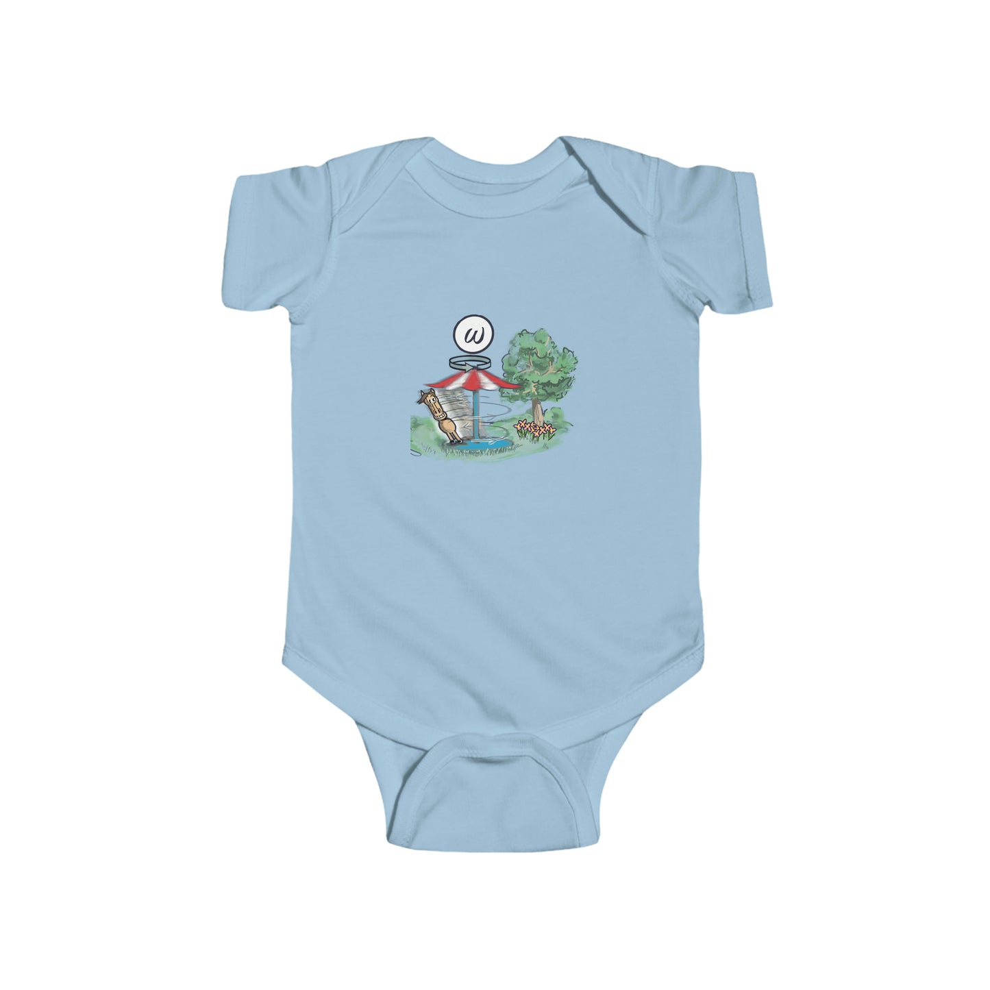 Feinjersey-Body für Kleinkinder – Greek Omega