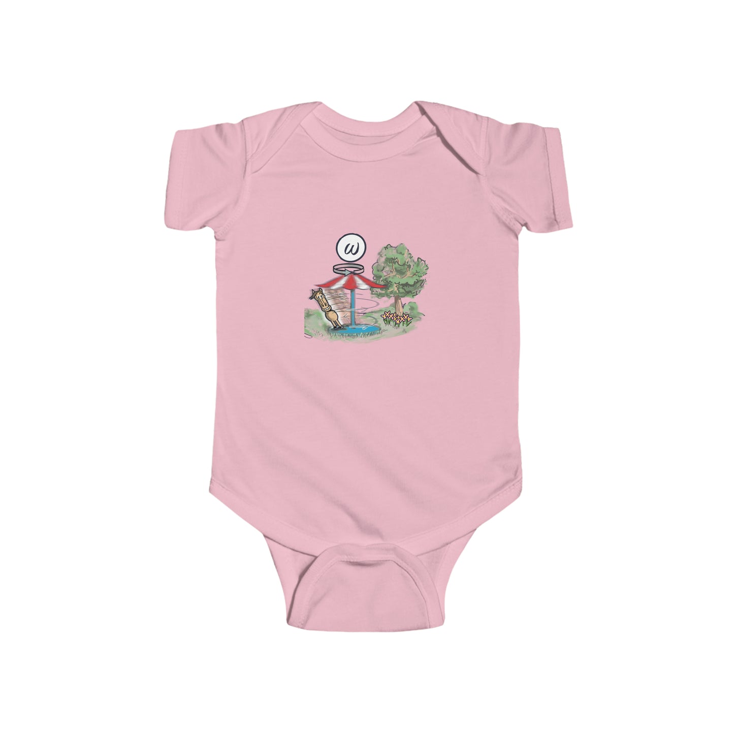 Feinjersey-Body für Kleinkinder – Greek Omega