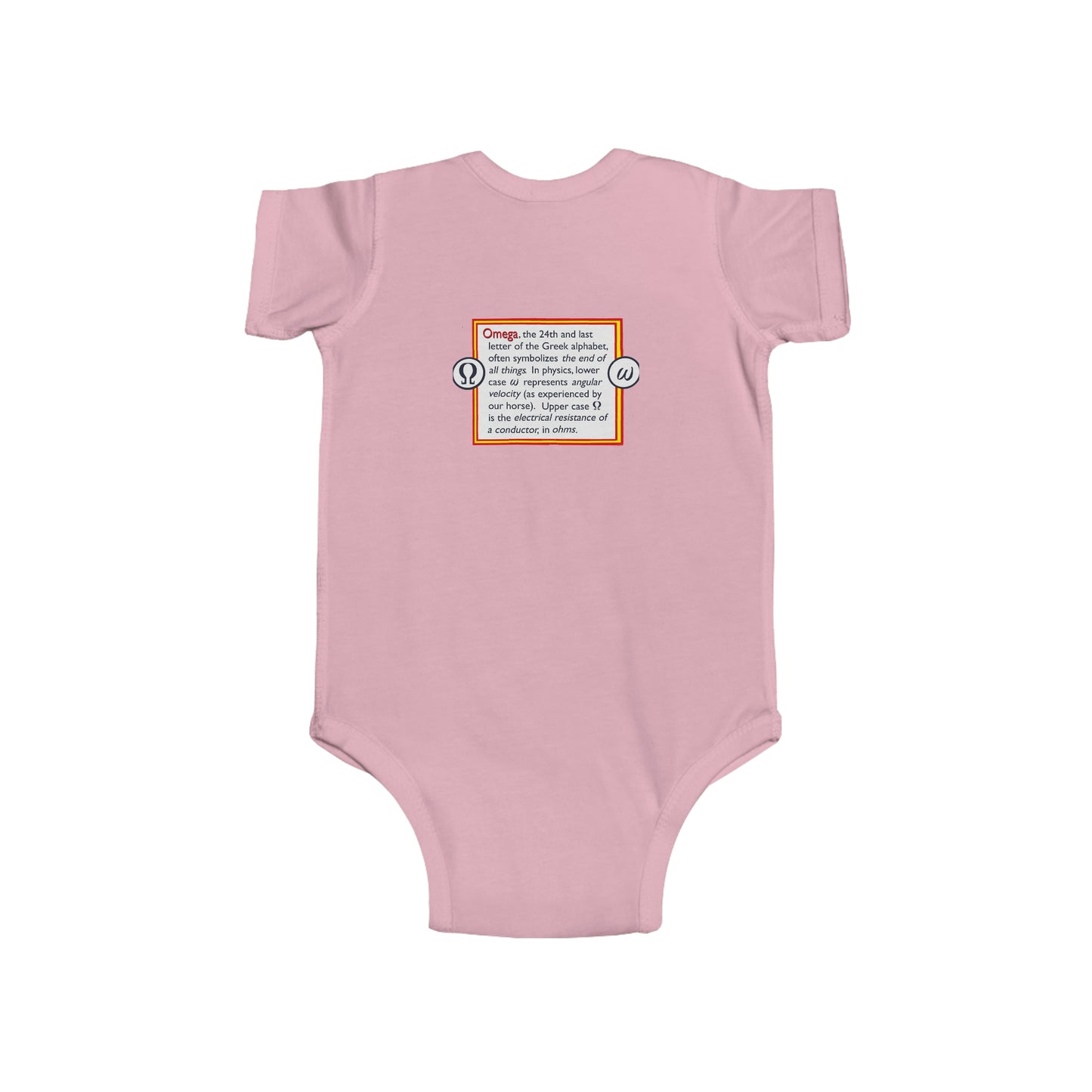 Feinjersey-Body für Kleinkinder – Greek Omega
