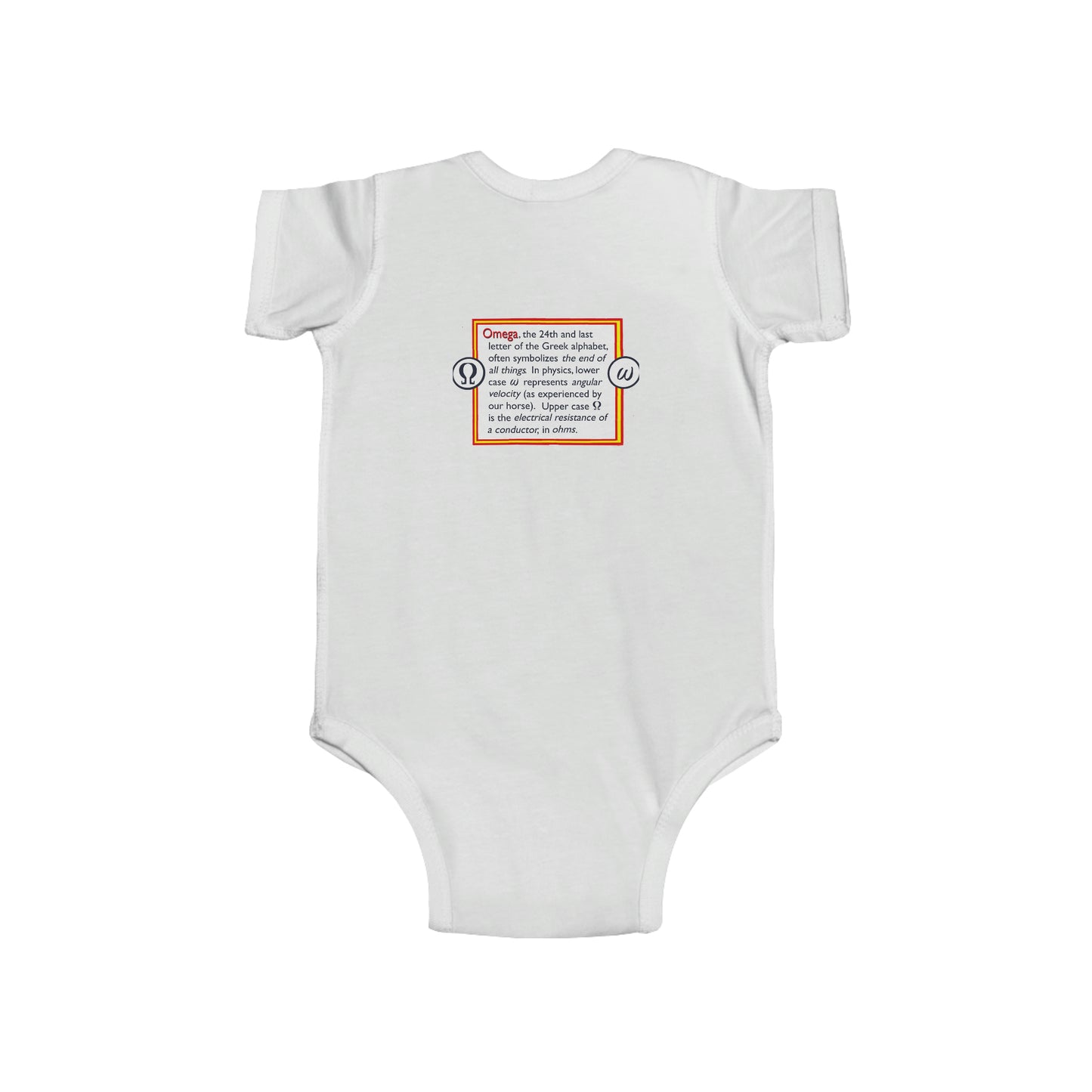 Feinjersey-Body für Kleinkinder – Greek Omega