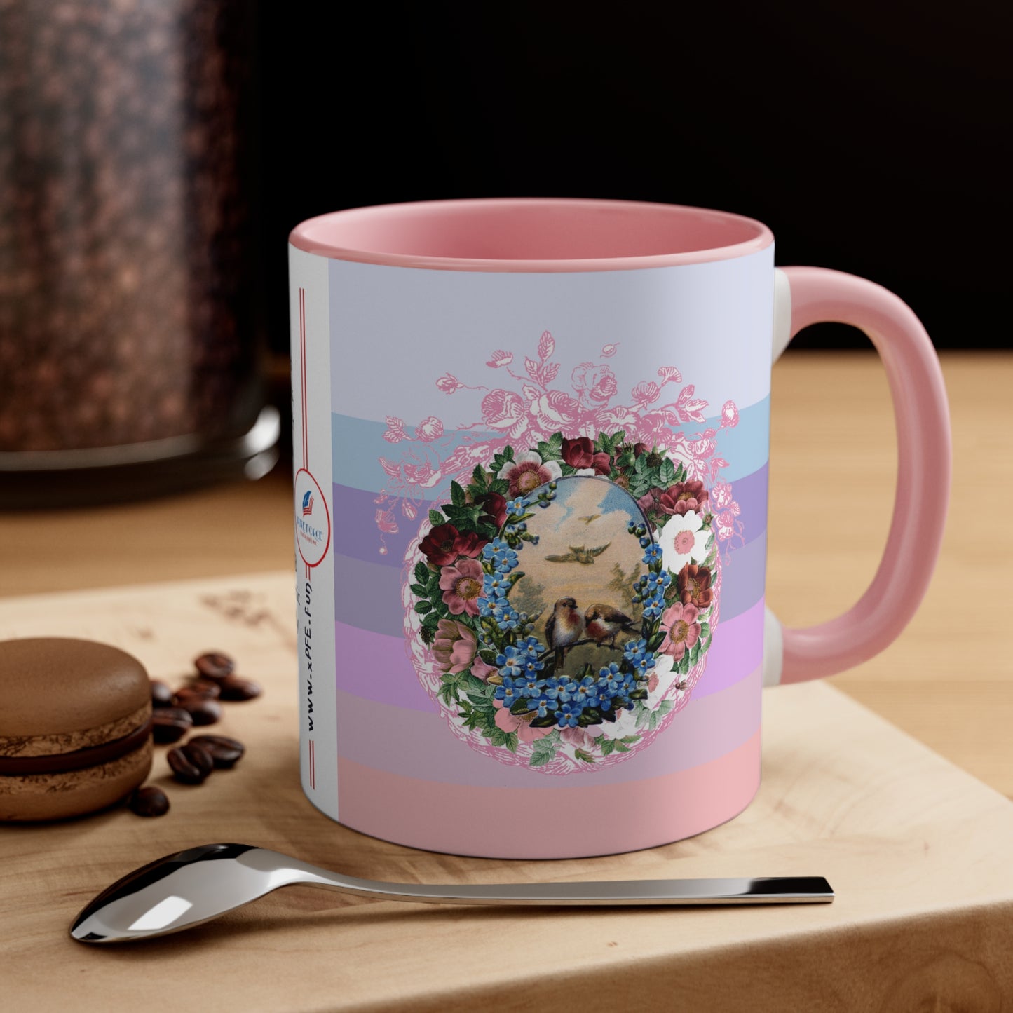 Info Mug: THEME Romantic Lovebirds