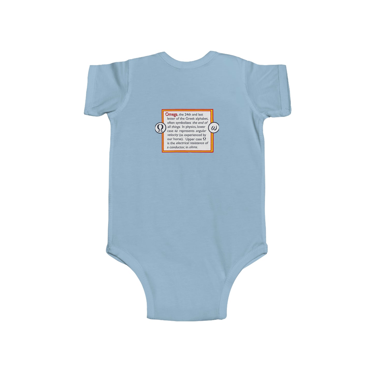 Feinjersey-Body für Kleinkinder – Greek Omega