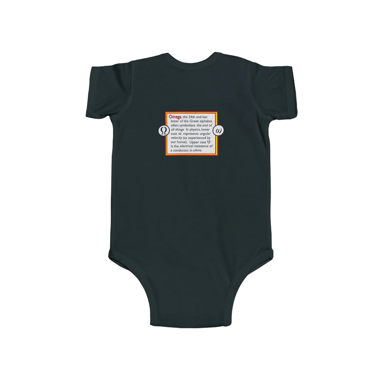 Feinjersey-Body für Kleinkinder – Greek Omega
