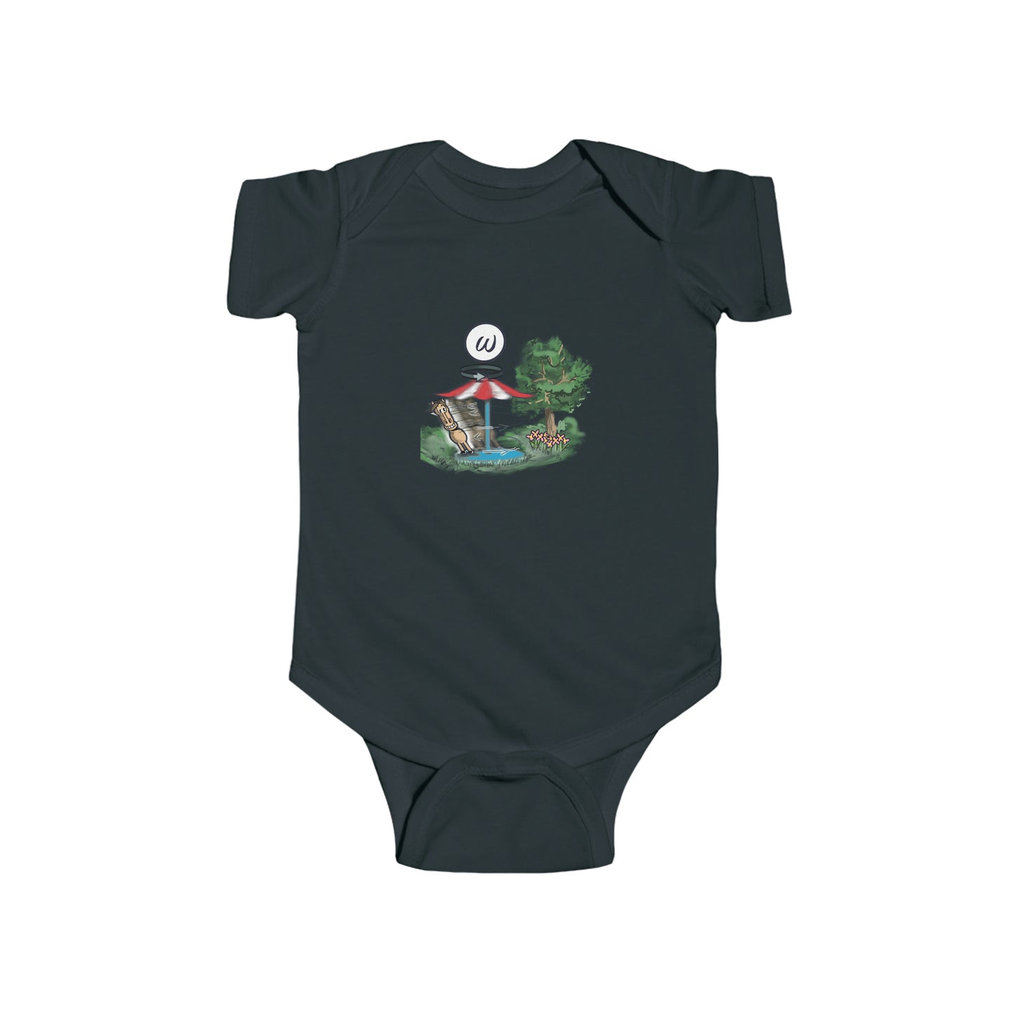 Feinjersey-Body für Kleinkinder – Greek Omega