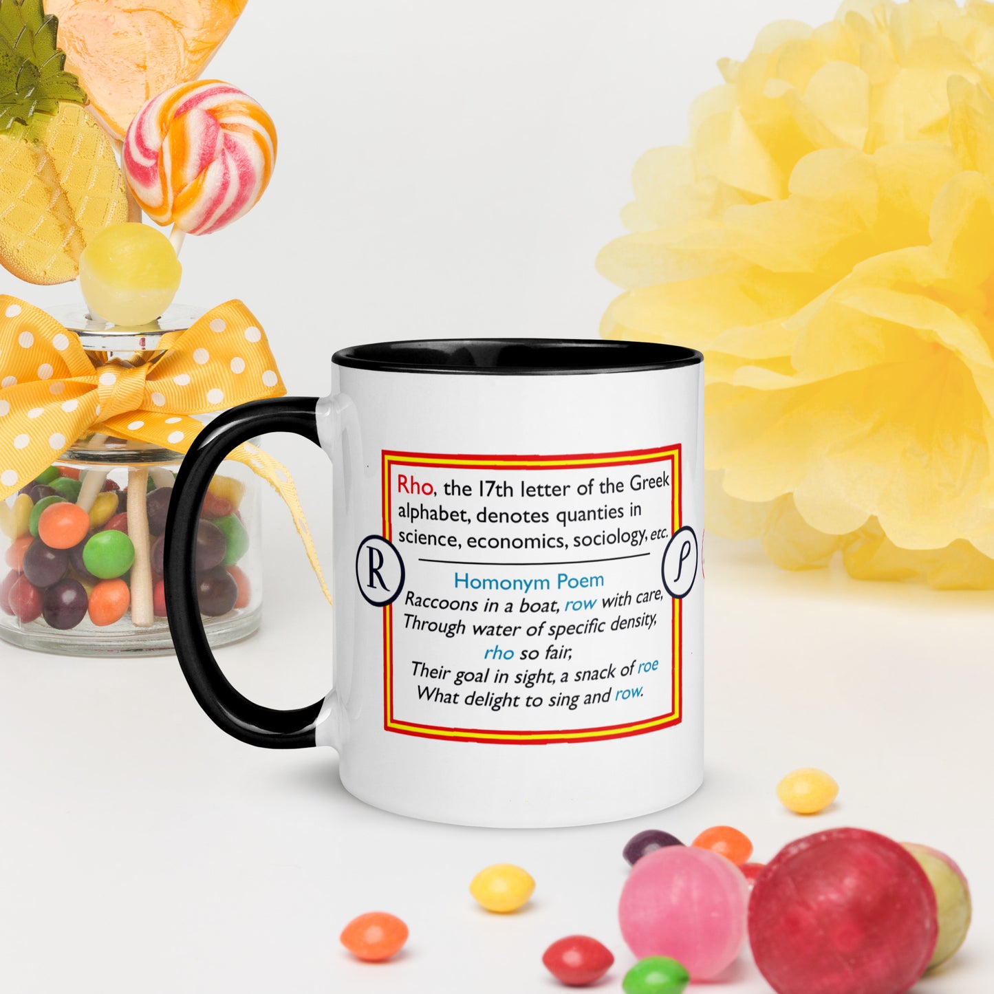 Info Mug Greek Rho Raccoon