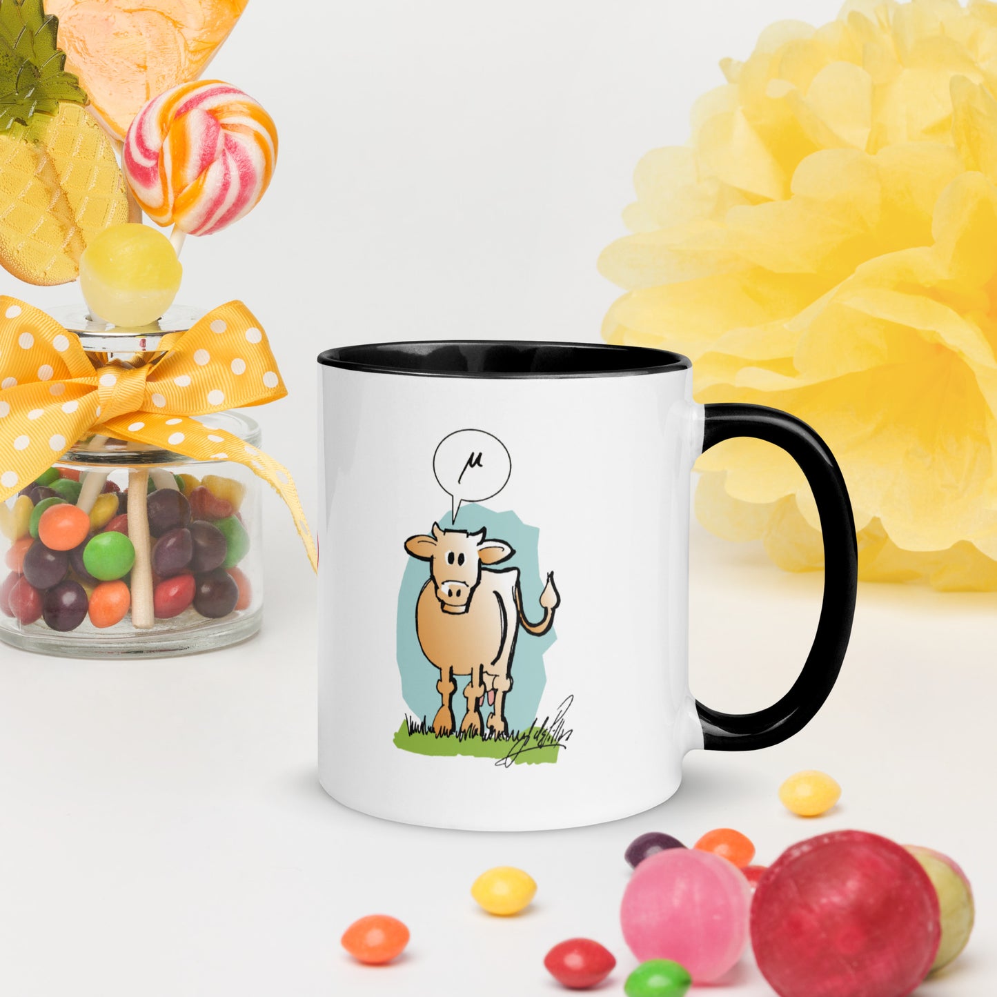 Taza informativa Vaca Griega Mu