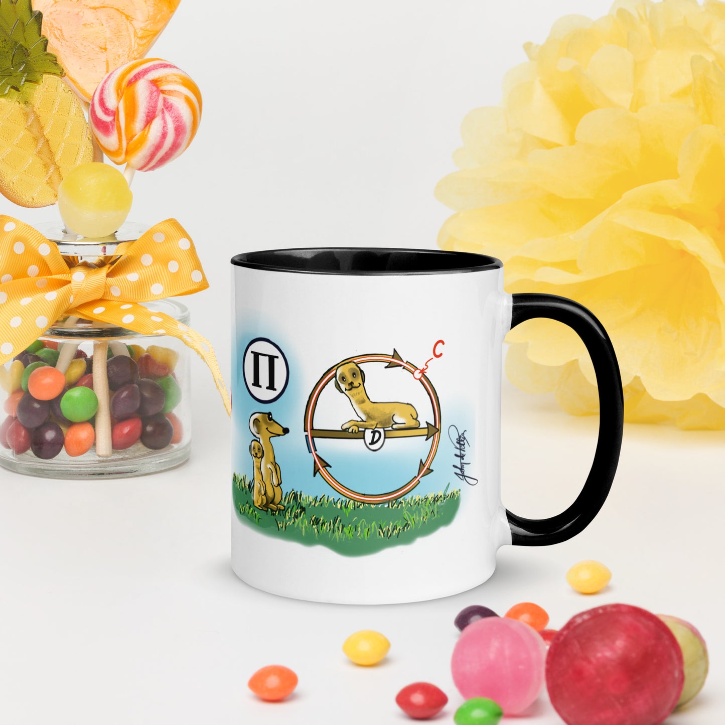 Info Mug Greek Pi Meerkat