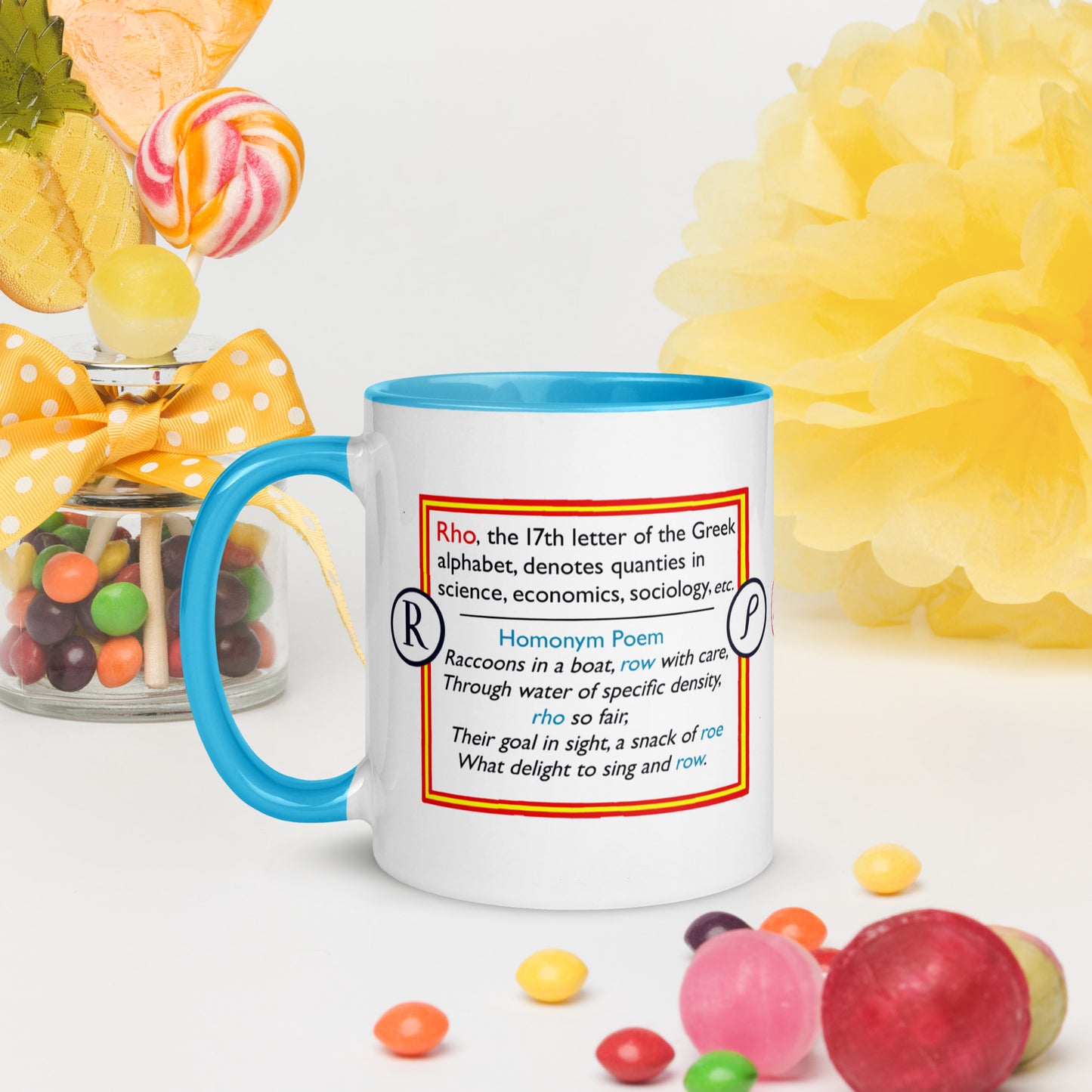 Info Mug Greek Rho Raccoon