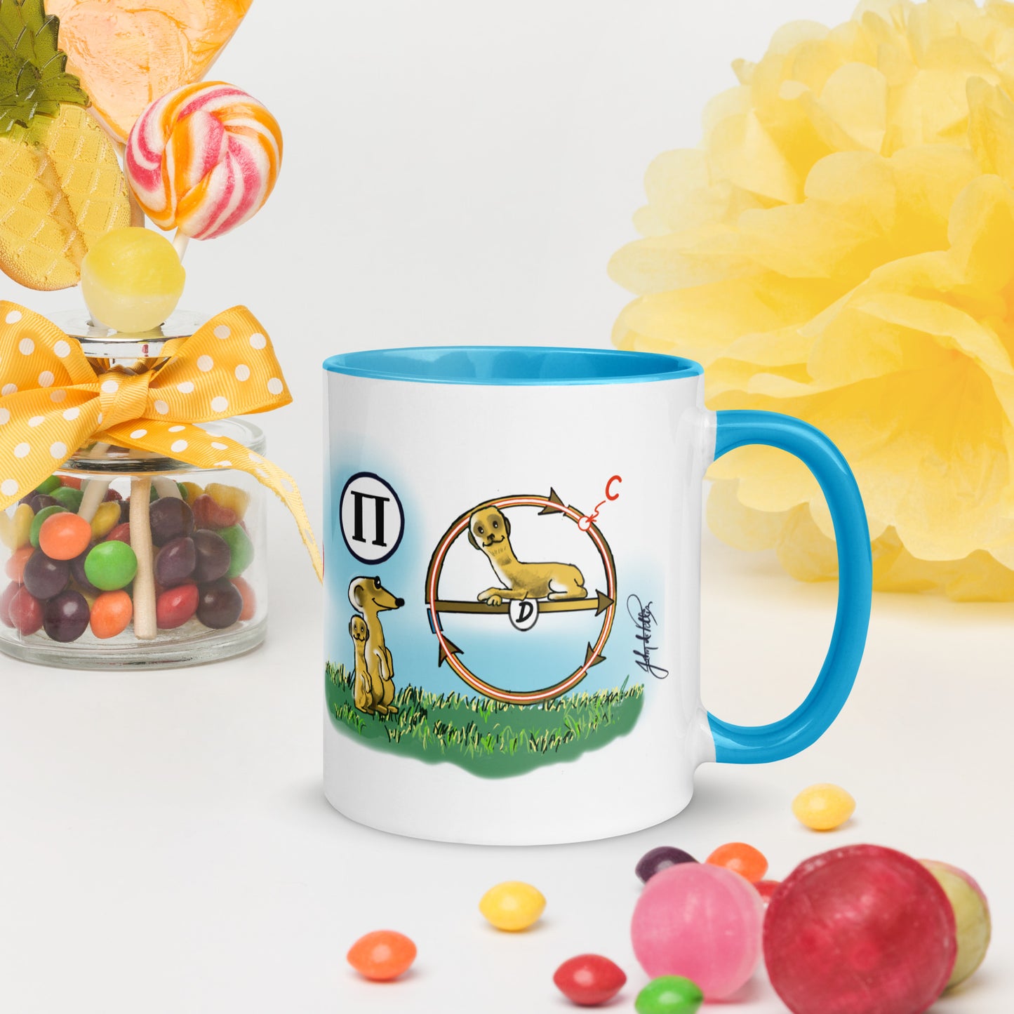 Info Mug Greek Pi Meerkat