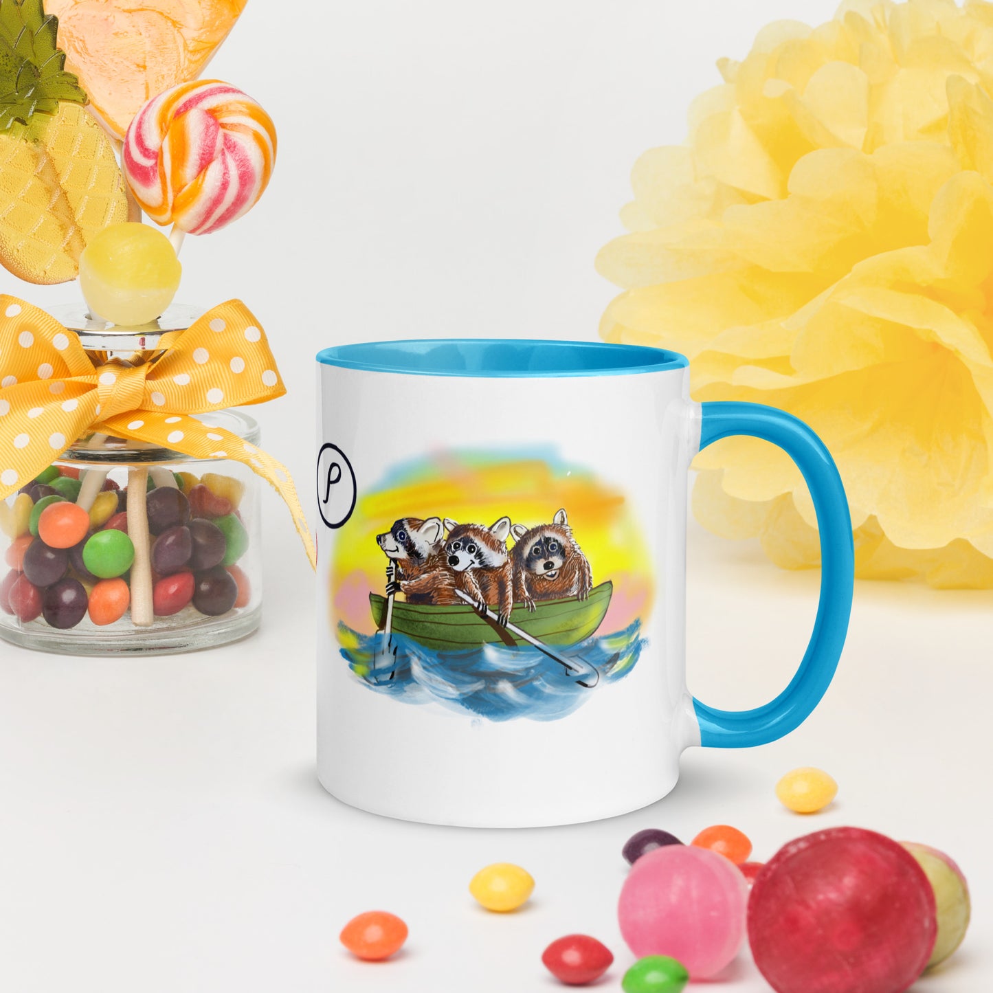 Info Mug Greek Rho Raccoon