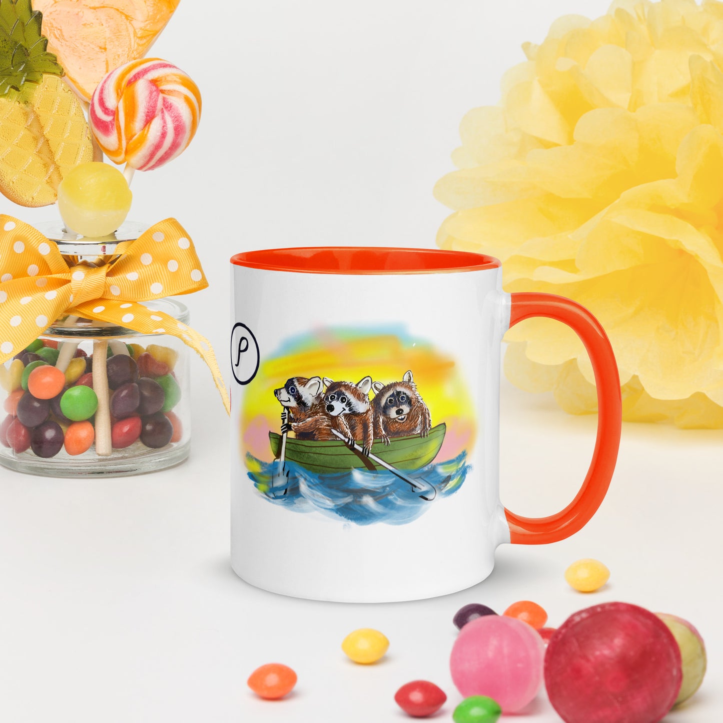 Info Mug Greek Rho Raccoon