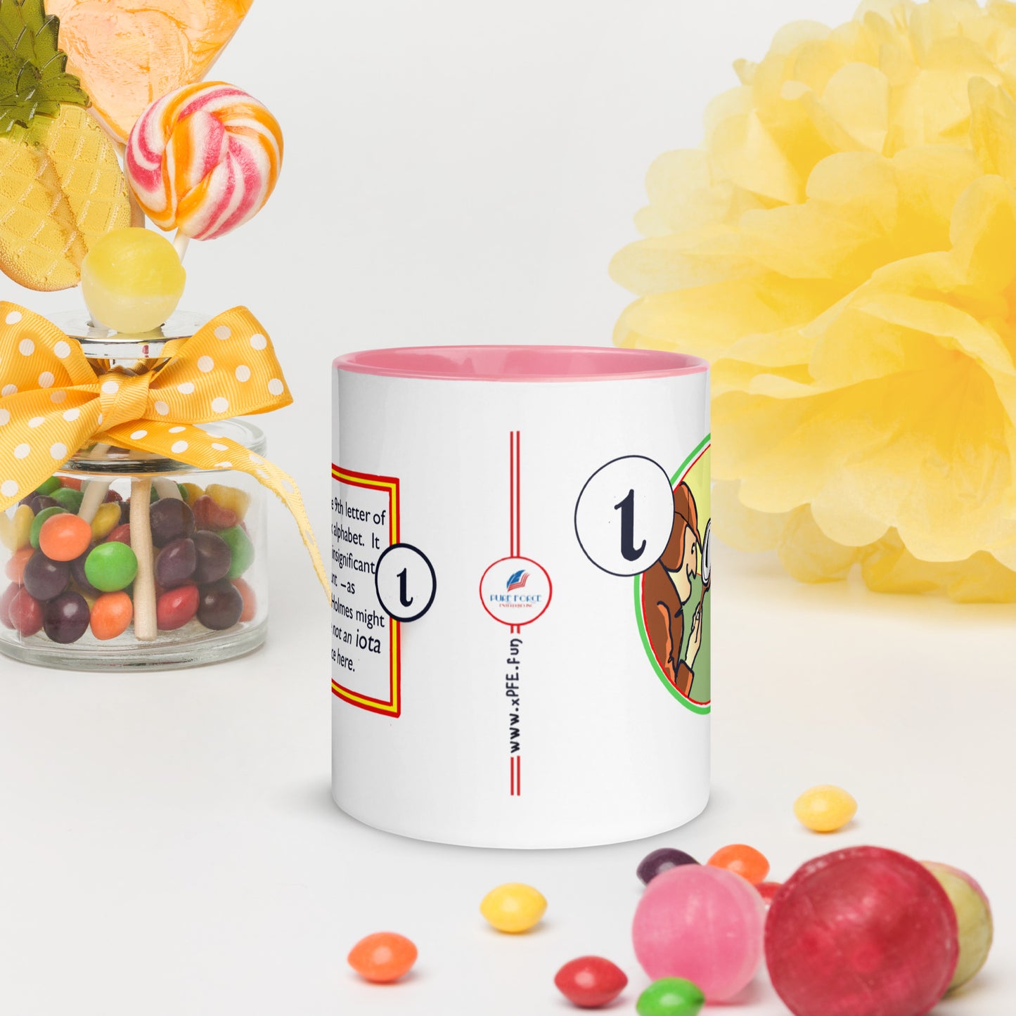 Info-Becher, griechischer Iota-Charakter, Sherlock