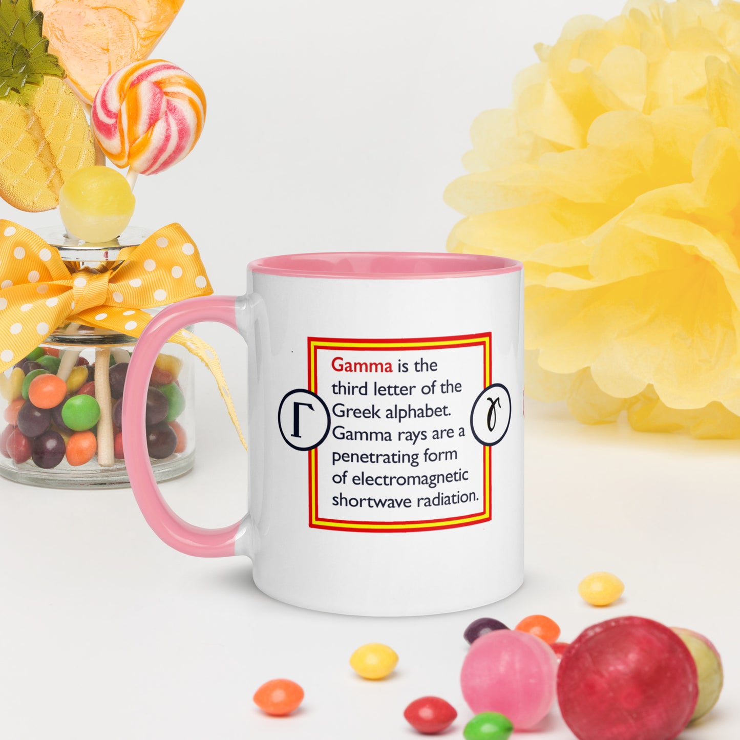 Info Mug Greek Gamma Dog and Cat
