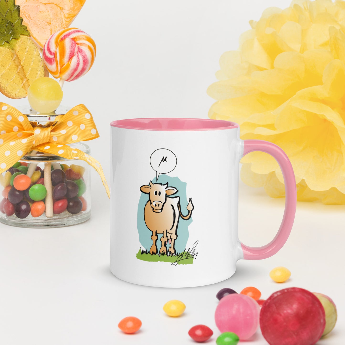 Taza informativa Vaca Griega Mu