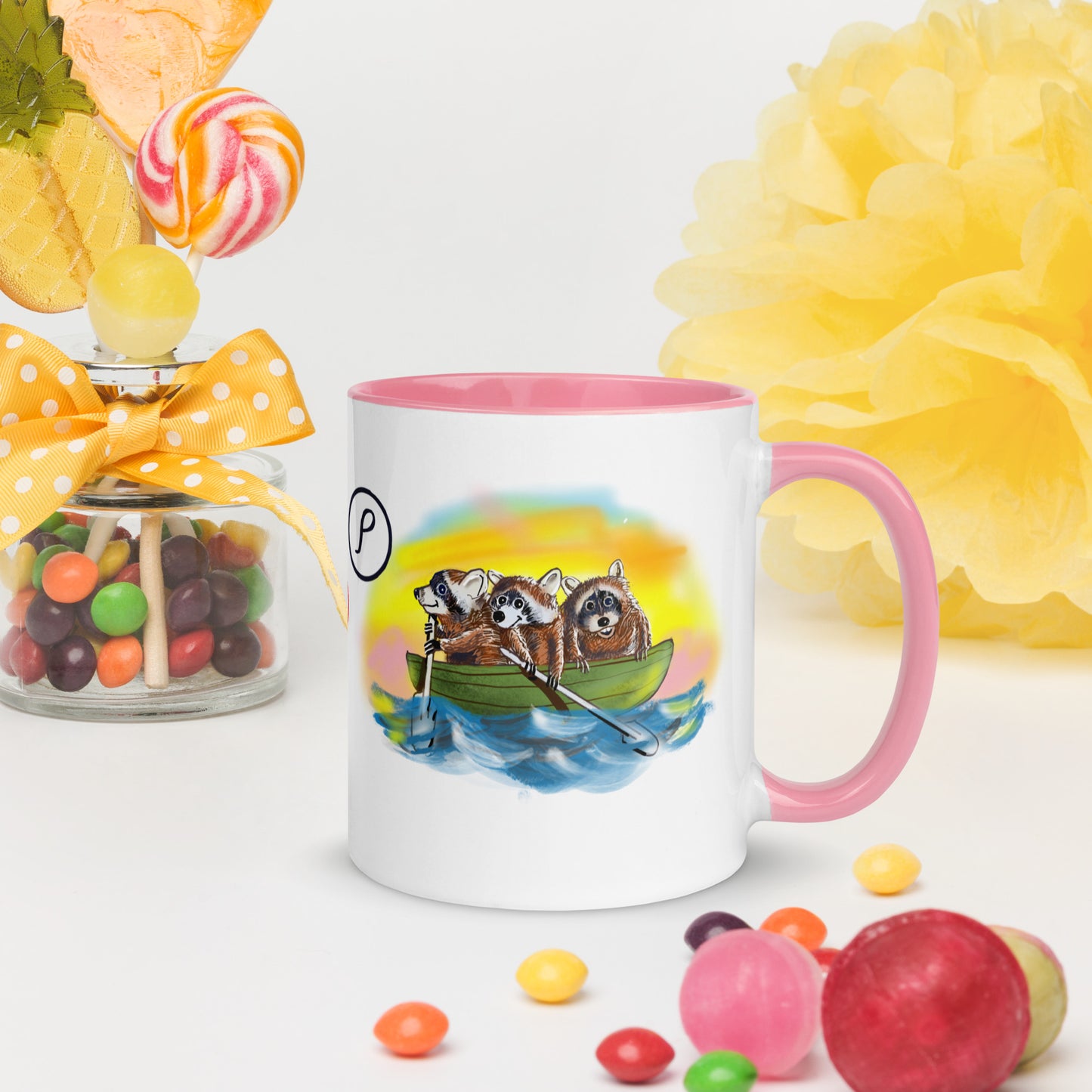 Info Mug Greek Rho Raccoon