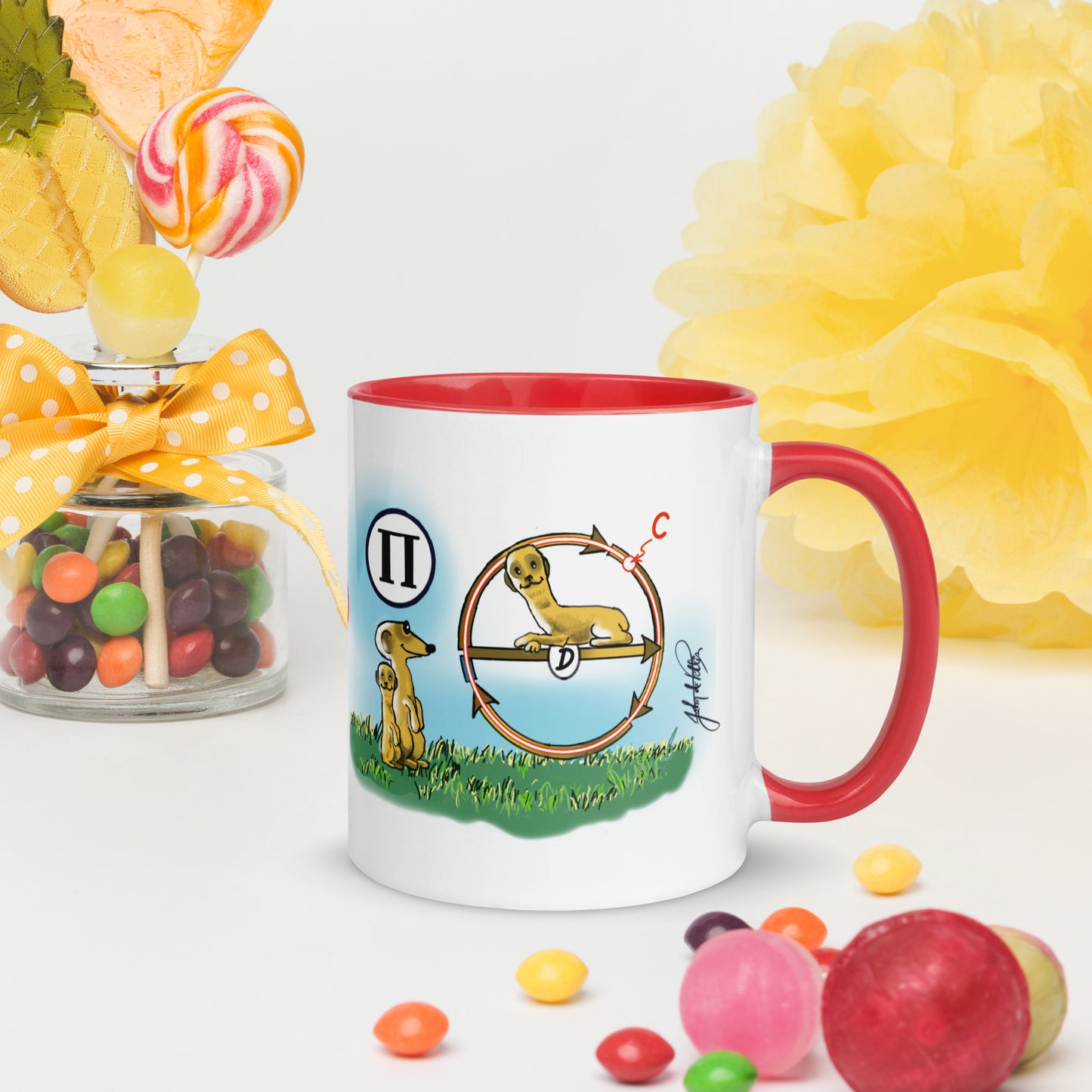 Info Mug Greek Pi Meerkat