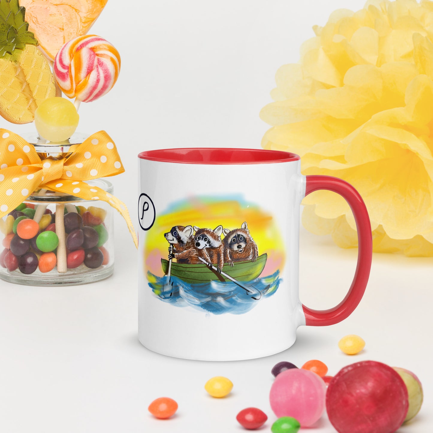Info Mug Greek Rho Raccoon