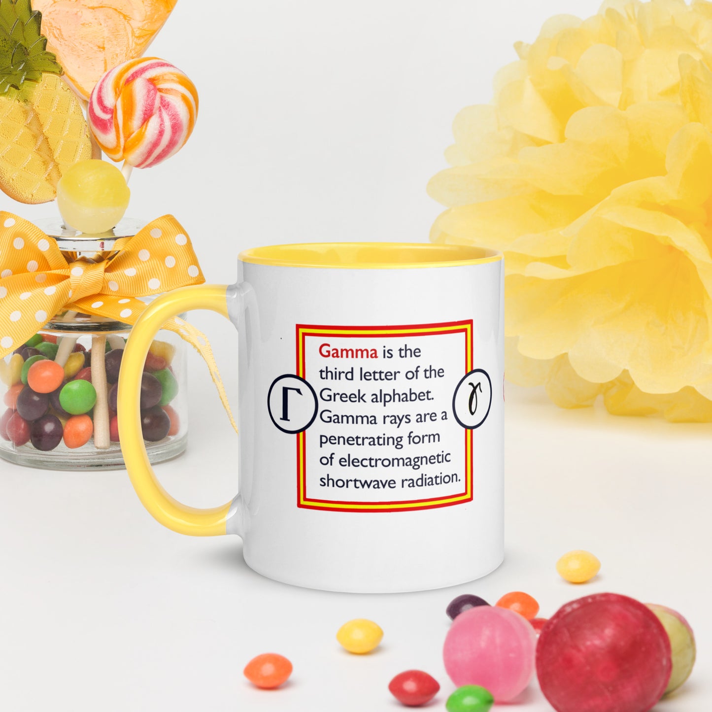 Info Mug Greek Gamma Dog and Cat