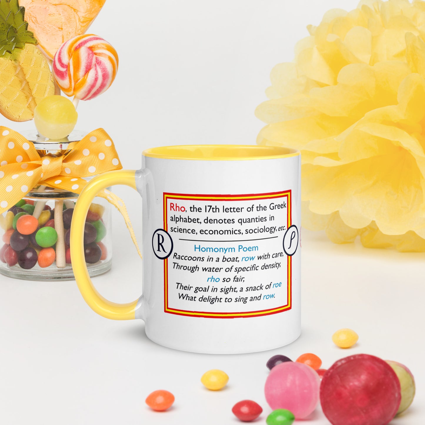 Info Mug Greek Rho Raccoon