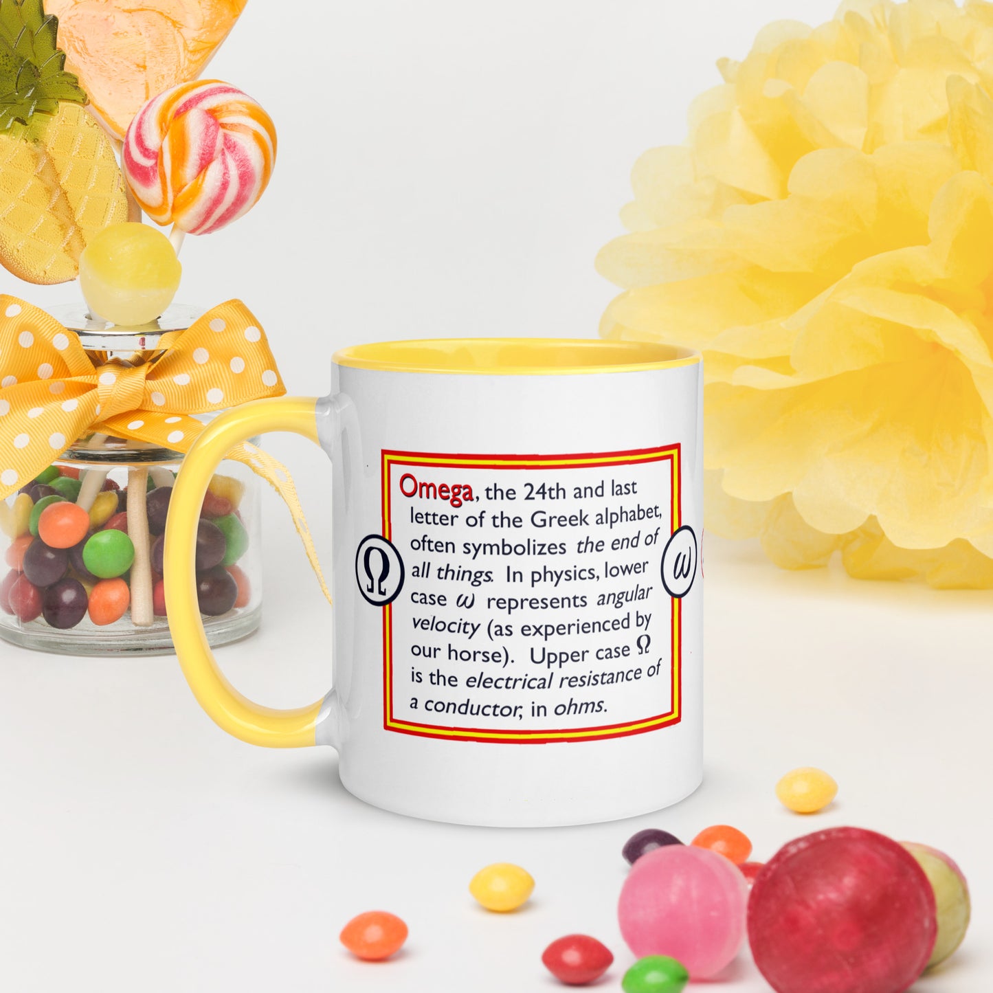 Taza Info Caballo Omega Griego