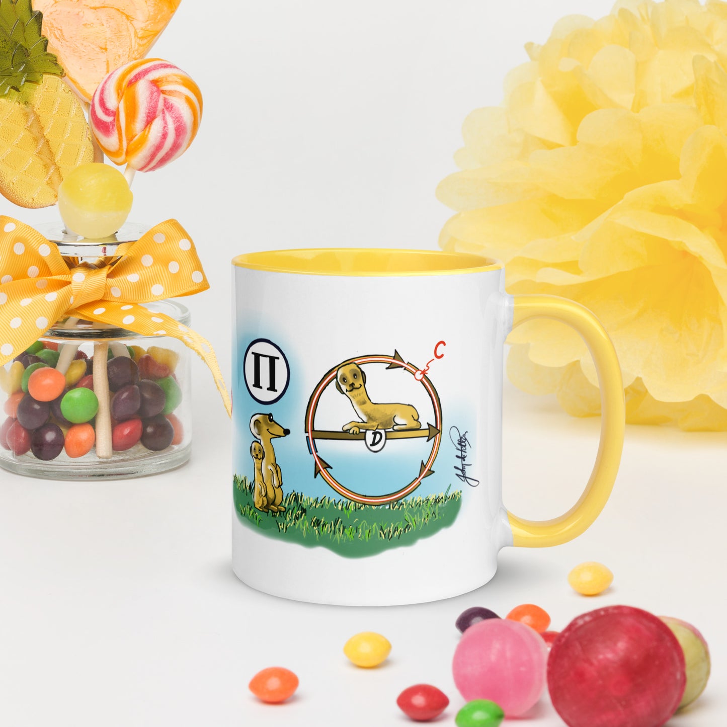 Info Mug Greek Pi Meerkat