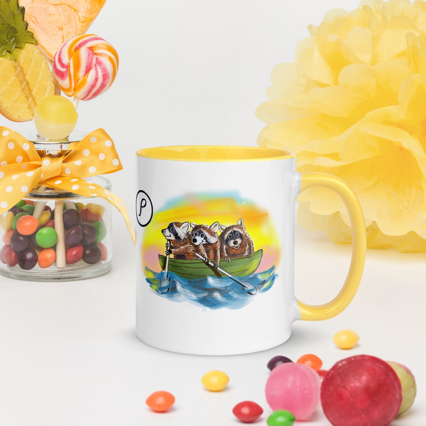 Info Mug Greek Rho Raccoon