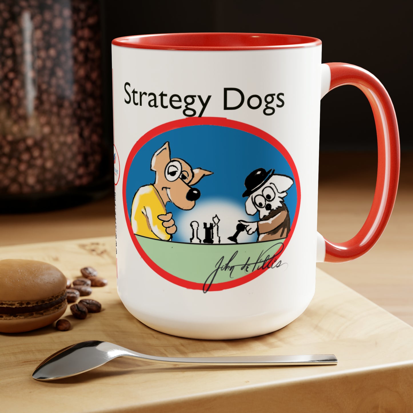 Strategy Dog Two-Tone Coffee Mugs, 15oz
