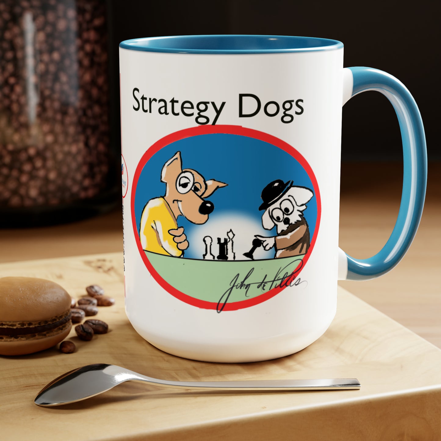 Strategy Dog Two-Tone Coffee Mugs, 15oz