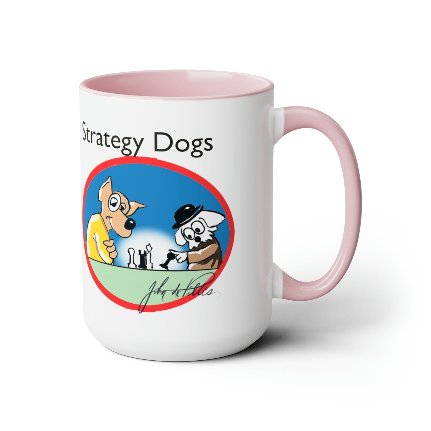Strategy Dog Two-Tone Coffee Mugs, 15oz