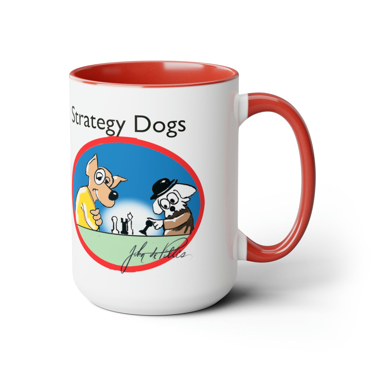 Strategy Dog Two-Tone Coffee Mugs, 15oz