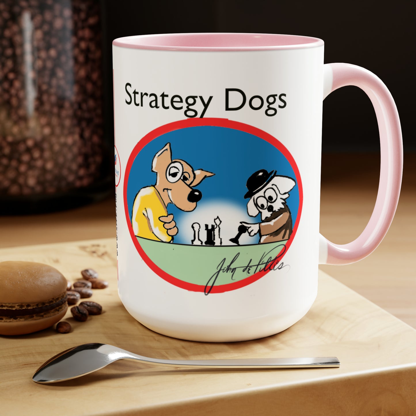 Strategy Dog Two-Tone Coffee Mugs, 15oz