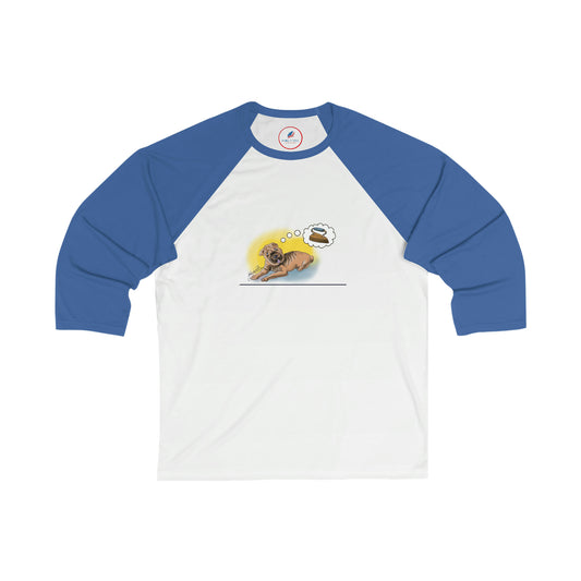 Hunde-Unisex-Baseball-T-Shirt mit 3/4-Ärmeln SHAR-PEI