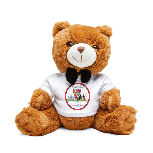 Plush Teddy Bear with T-Shirt of FRENCH BULLDOG