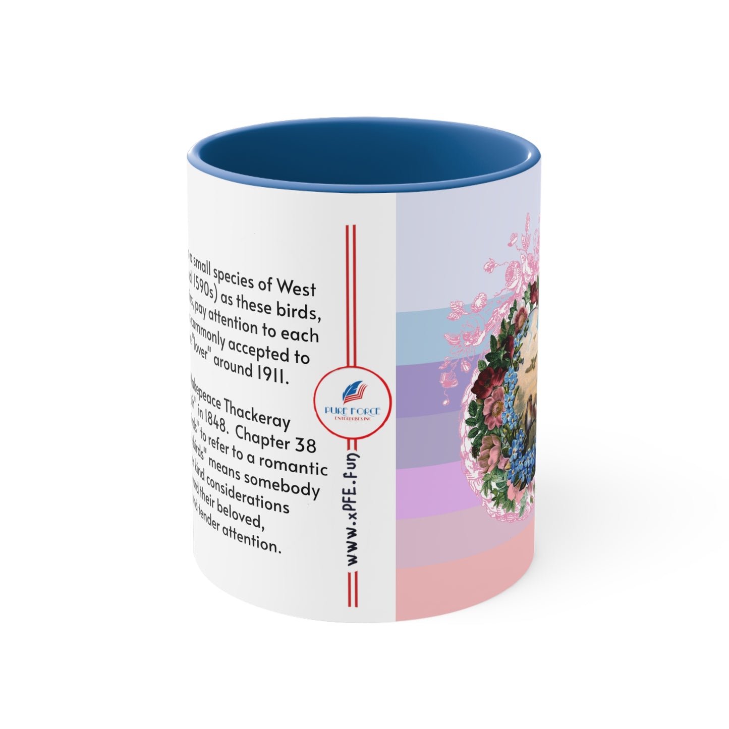 Info Mug: THEME Romantic Lovebirds