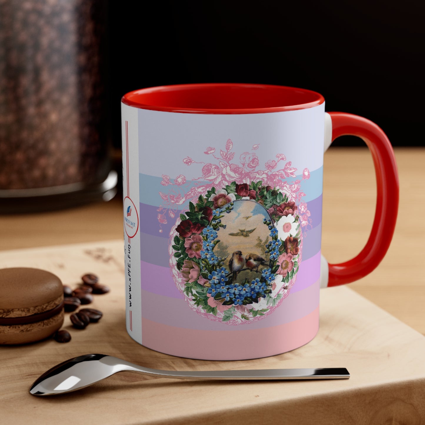 Info Mug: THEME Romantic Lovebirds