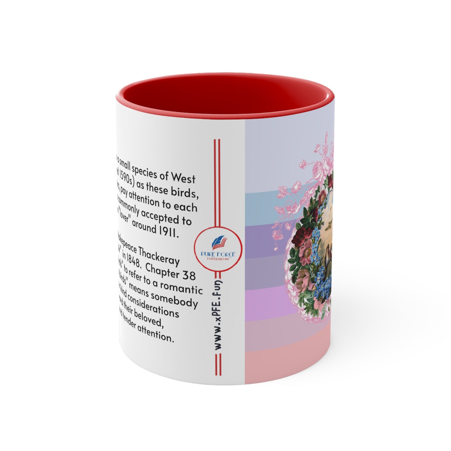 Info Mug: THEME Romantic Lovebirds