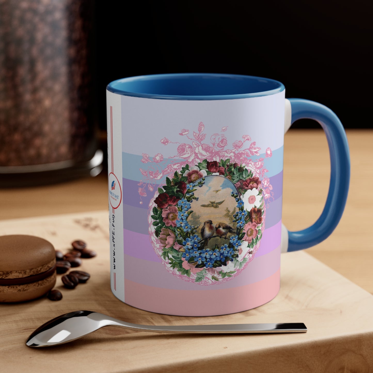 Info Mug: THEME Romantic Lovebirds