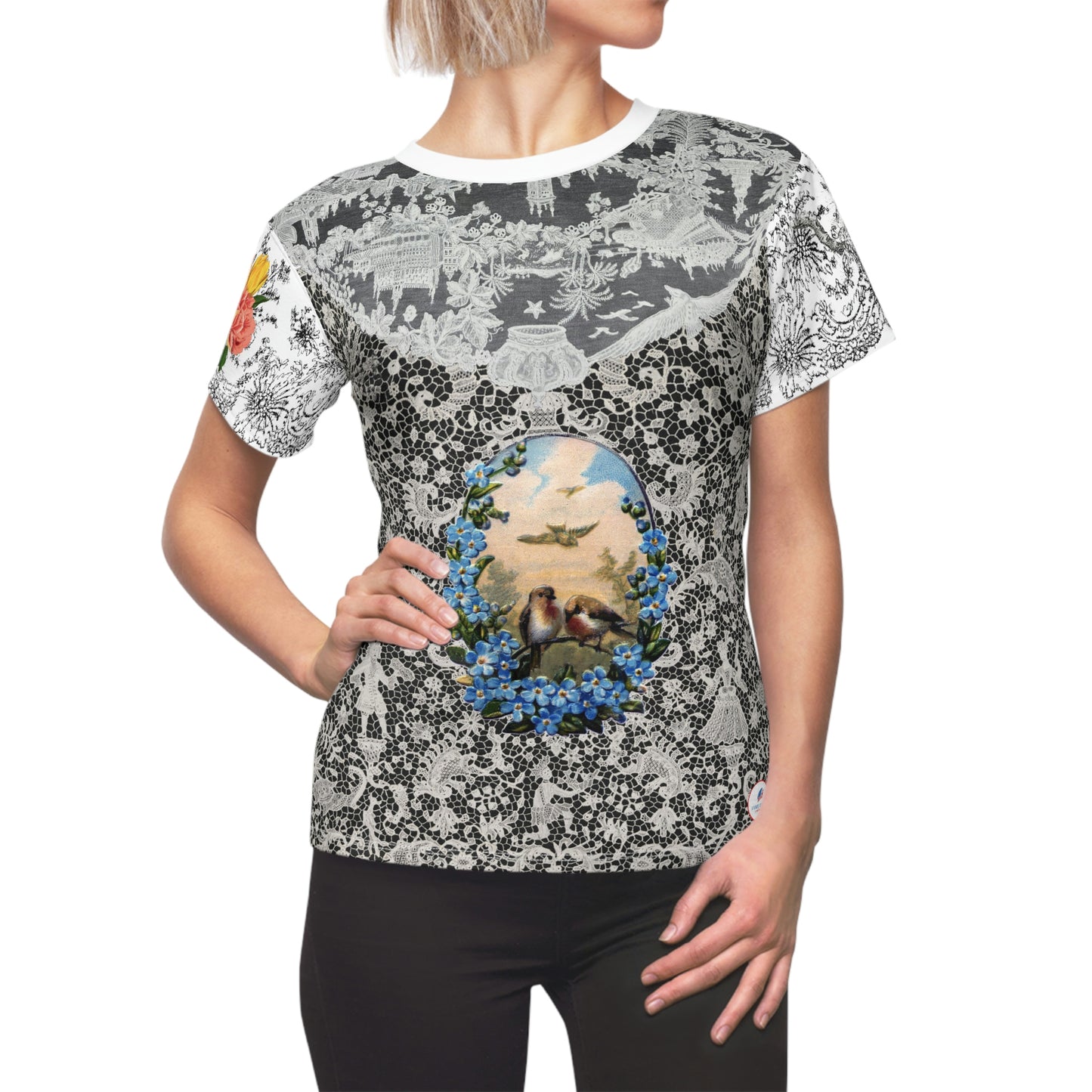 Women's  T-Shirt ROMANTIC lace-print