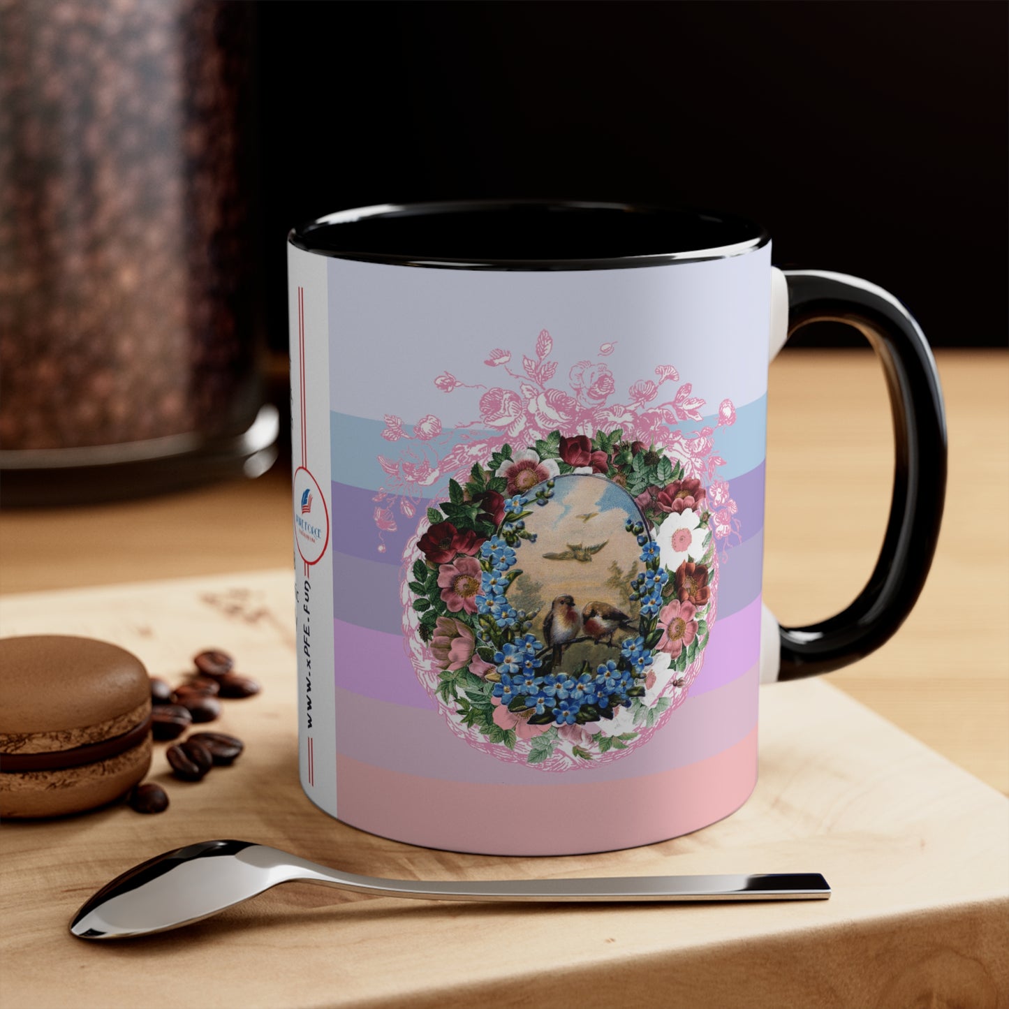 Info Mug: THEME Romantic Lovebirds