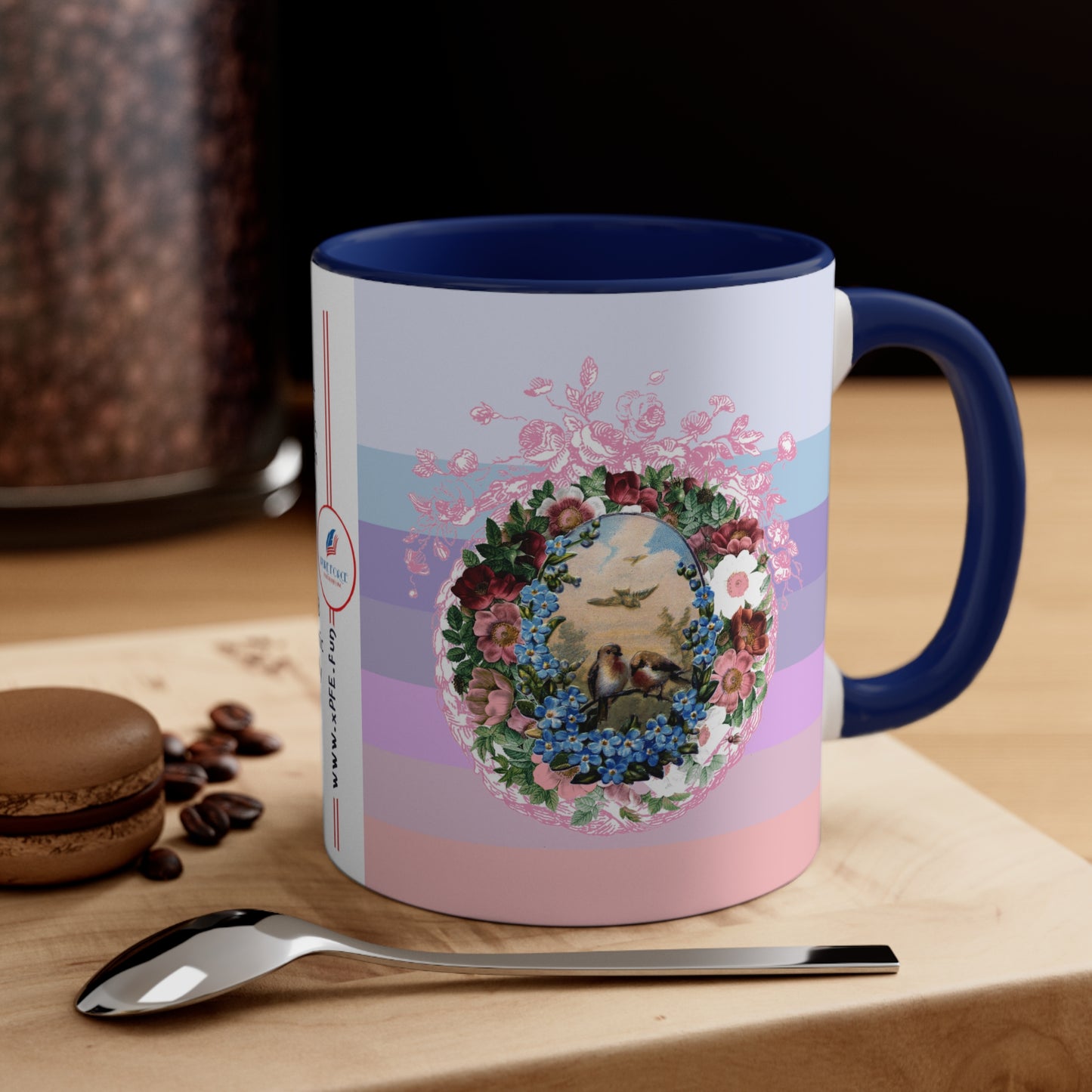 Info Mug: THEME Romantic Lovebirds