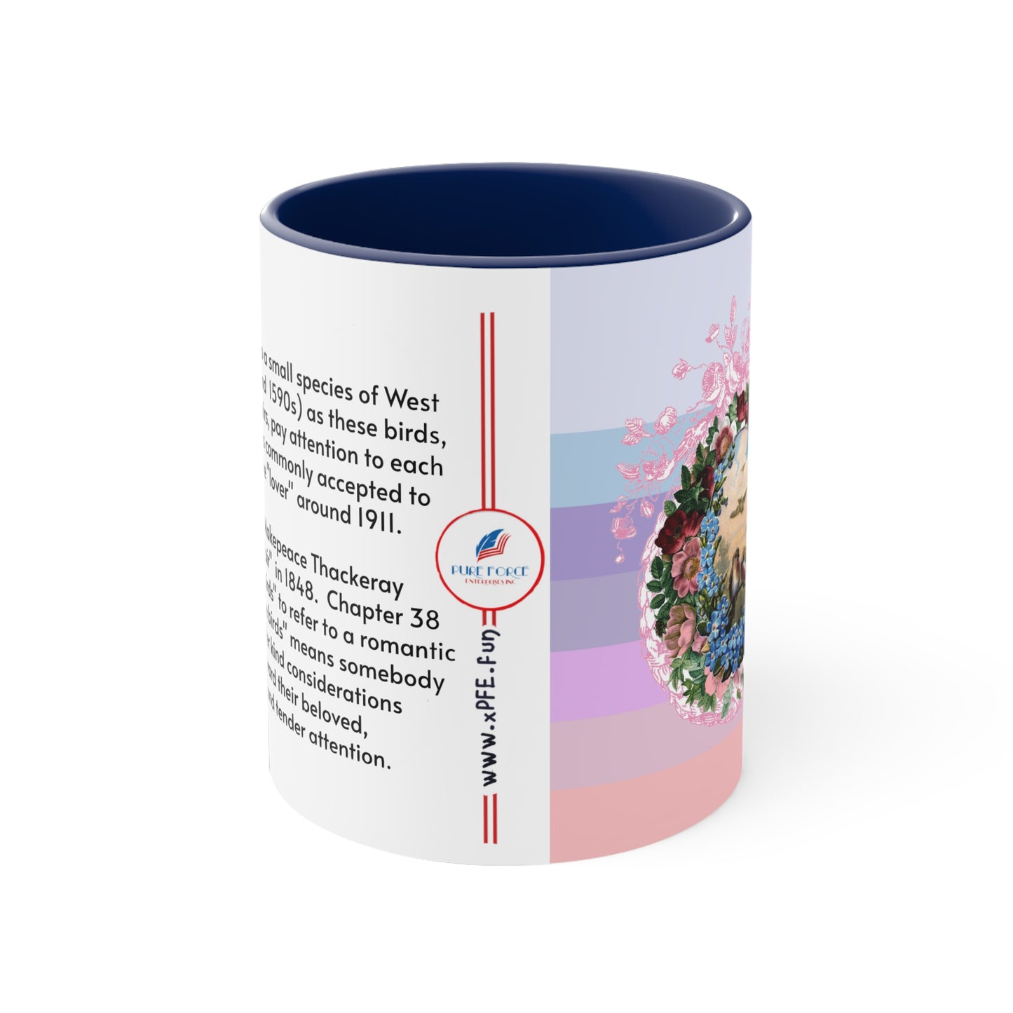 Info Mug: THEME Romantic Lovebirds