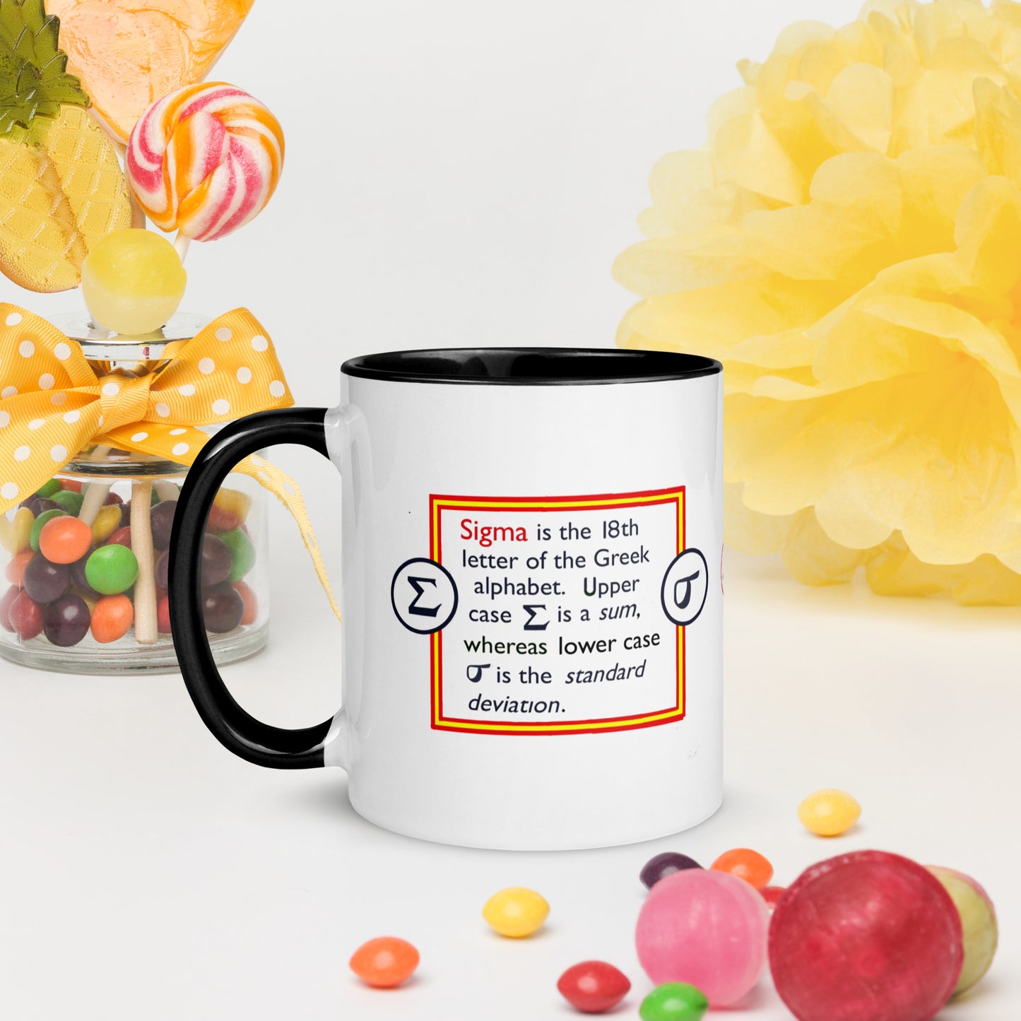 Info Mug Greek Sigma Rabbit