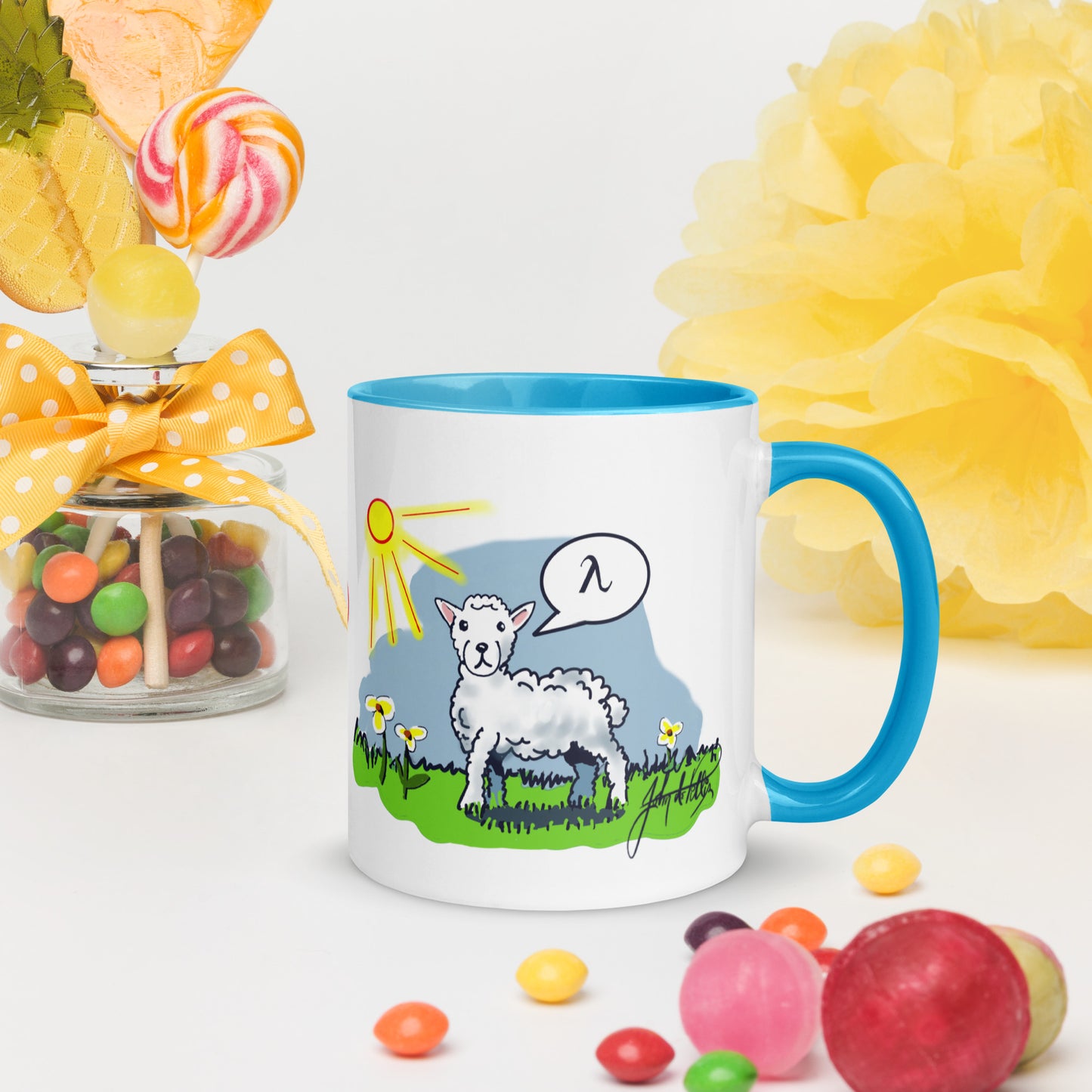 Info Mug Greek Lambda Lamb