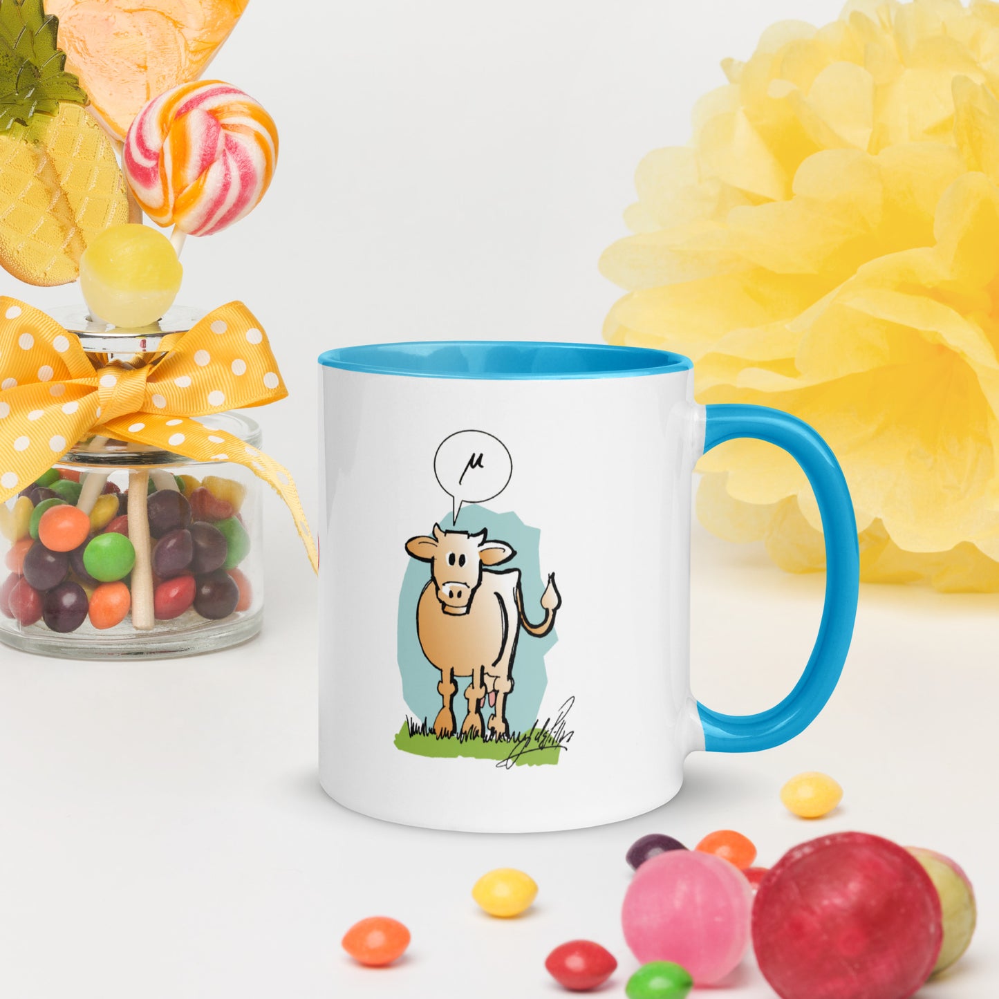 Taza informativa Vaca Griega Mu