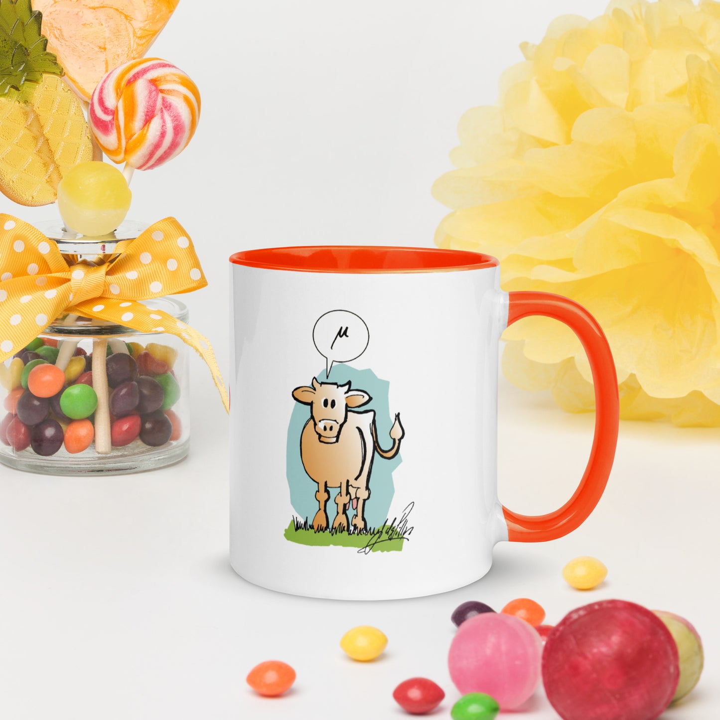 Taza informativa Vaca Griega Mu