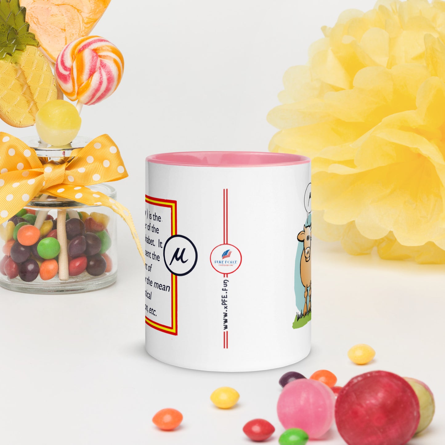 Taza informativa Vaca Griega Mu