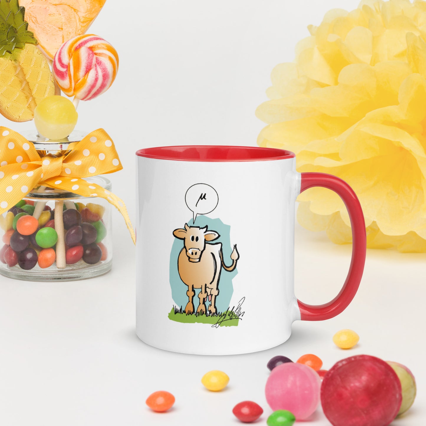 Taza informativa Vaca Griega Mu