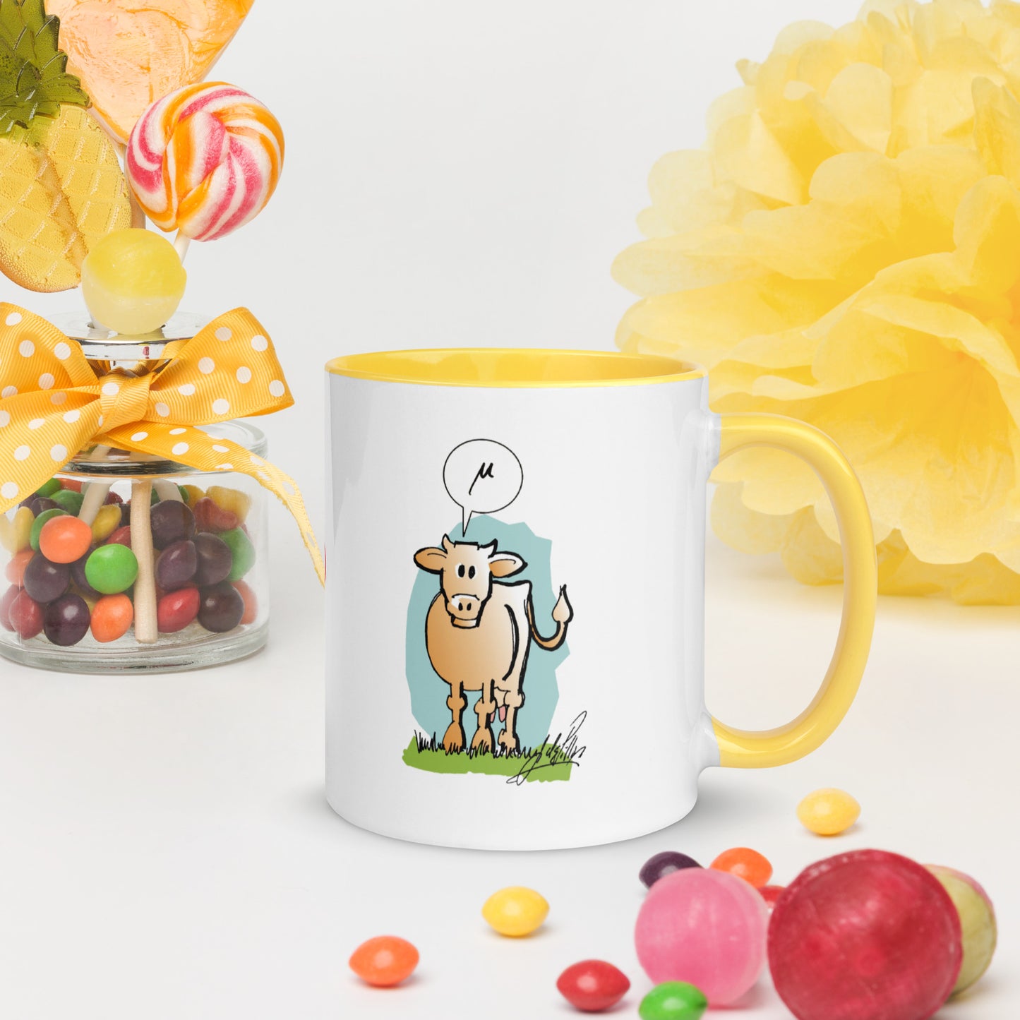 Taza informativa Vaca Griega Mu